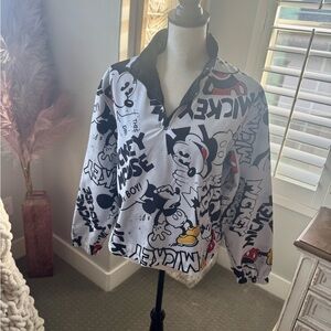 Womens Mickey Mouse Graphic Jacket size medium
